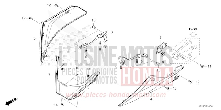 UNDER COWL for Hornet 750 GOLDFINCH YELLOW (Y243) from 2026